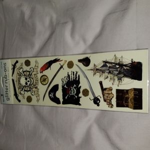 Pirate Glitter Rub-Ons